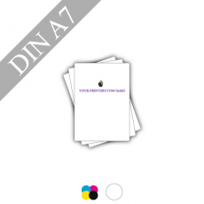 Flyer | 300g Papier matt + Folienkaschierung | DIN A7 | 4/0-farbig
